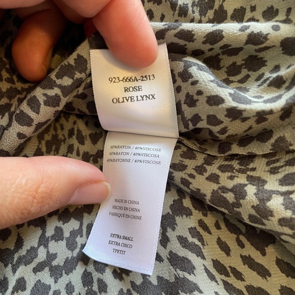 Rails Rose Lynx Print Wrap Tank Tan/Brown (XSmall) - Picture 9 of 9